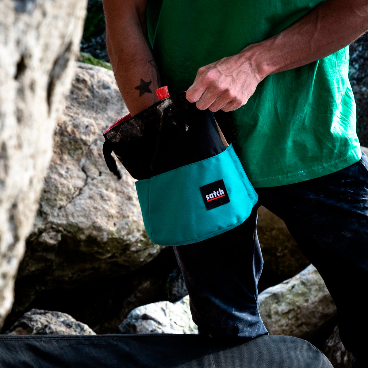 Chalk Bucket MKII Teal Satch Climbing
